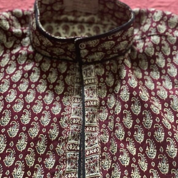 Rare Find Boho Bedouin Long Gown Kaftan Dress sz L - Picture 2 of 4